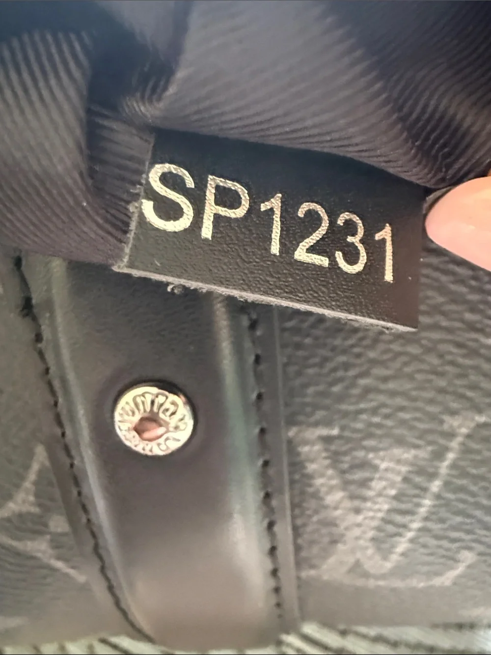 Designer INSPIRED  lvBlack Monogram Eclipse Messenger Bag with Adjustable Strap